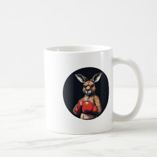 Grappige Vechtende Kangoeroe Voor Een Eigenaardige Koffiemok