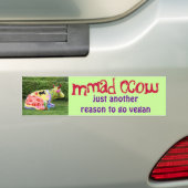 grappige vegaanbumper sticker (Op auto)