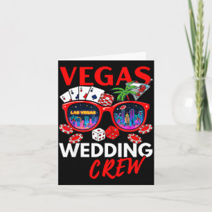 Grappige vegas huwelijksbemanning 2026 vrijgezelle kaart