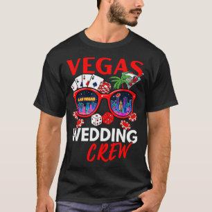 Grappige vegas trouwcrew 2026 vrijgezellenfeest t-shirt