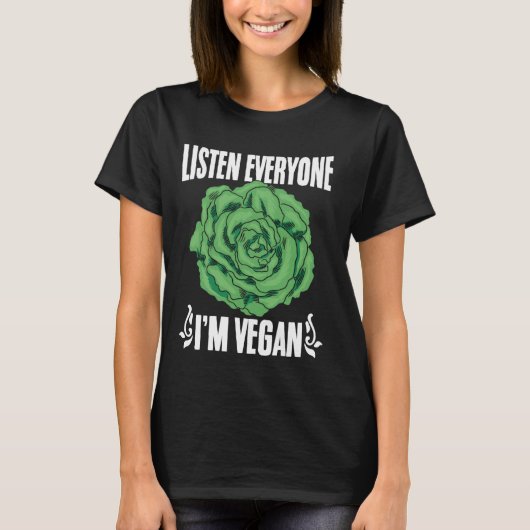 Grappige Vegetarische Citaten Gezegden Plant gebas T-shirt (Voorkant)