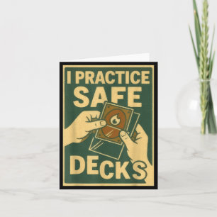 Grappige Veilige Decks Ruilkaartspel Pun Humor Kaart