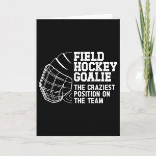 Grappige veldhockey doelman veldhockey keeper kaart