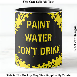Grappige verf water offerte voor kunstenaars Craft Mok