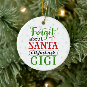 Grappige Vergeet Sinterklaas Gigi Kerst Ornament