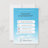 Grappige vergrendelscherm van de telefoon, save th save the date (Achterkant)