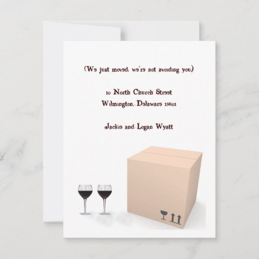 Grappige verhuisbericht aankondiging (Voorkant)