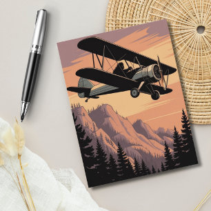 Grappige Verjaardag Bigfoot Vintage Vliegtuig Op M Briefkaart