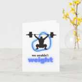 Grappige verjaardag fitnessruimte kaart (Gele Bloem)