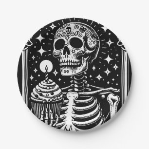 Grappige Verjaardag Gotische Tarot Papieren Bordje