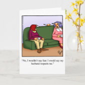 Grappige verjaardag humor kaart (Gele Bloem)