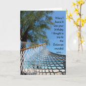 Grappige verjaardag! kaart (Gele Bloem)