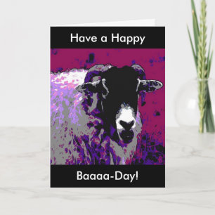 Grappige Verjaardag Kaart Heb een Happy Baa Day Sc