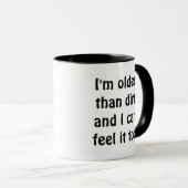 grappige verjaardag ouder dan vuile koffiebeker mok (Voorkant rechts)