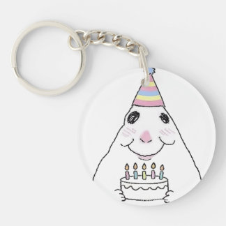 Grappige verjaardag sleutelhanger hamster
