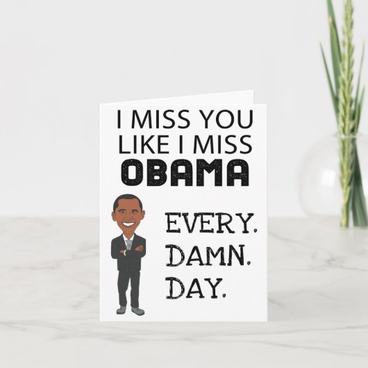 Grappige verjaardag van Obama Kaart (Voorkant)