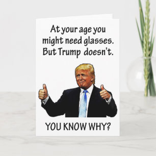 Grappige verjaardag van Trump 2020 Kaart