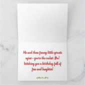 Grappige verjaardag voor broeder - Schattigee klei Kaart (Binnen)