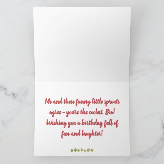 Grappige verjaardag voor broeder - Schattigee klei Kaart (Binnen)