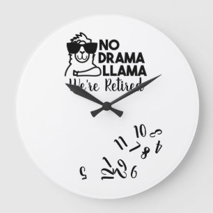 Grappige Verjaardags Klok Geen Drama Lama Geperson