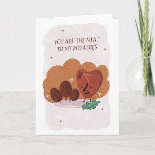 Grappige verjaardags- of Valentijnkaart, retro ont Kaart