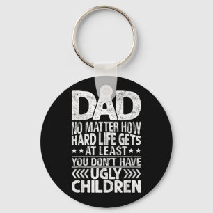 Grappige verjaardagscadeaus voor papa van kinderen sleutelhanger