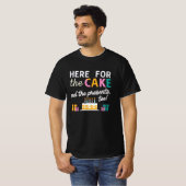 Grappige verjaardagsfeestzin t-shirt (Voorkant volledig)