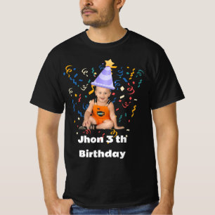 Grappige verjaardagsfoto bijpassende verjaardagsfe t-shirt