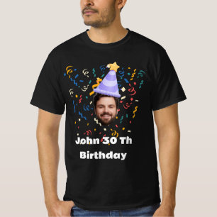 Grappige verjaardagsfoto bijpassende verjaardagsfe t-shirt