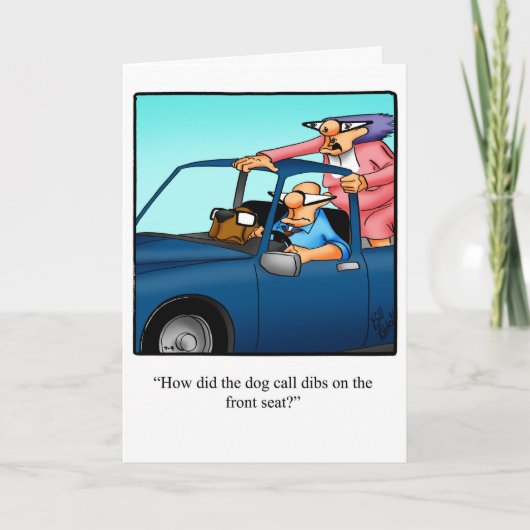 Grappige verjaardagskaart met humor voor hen kaart (Voorkant)