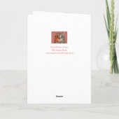 Grappige verjaardagskaart van kat en vlinder kaart (Achterkant)