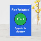 Grappige verjaardagskaart voor 13e verjaardag kaart (Gele Bloem)