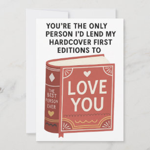 Grappige verjaardagskaart voor boekenvrienden feestdagenkaart