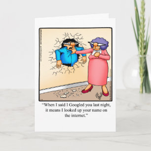 Grappige verjaardagskaart voor hen kaart