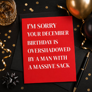 Grappige verjaardagskaart voor vrouwen en mannen i feestdagenkaart
