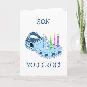 Grappige verjaardagskaart voor zoon - Je croc mijn Kaart