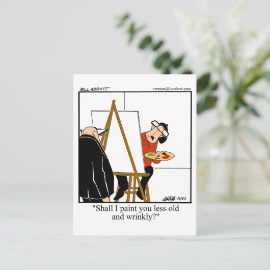 Grappige Verjaardagskaart Voorbij de Heuvel Briefkaart (Staand voorkant)