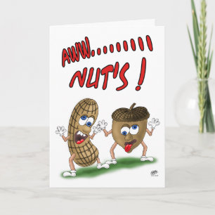 Grappige verjaardagskaarten: Aw Nuts Kaart