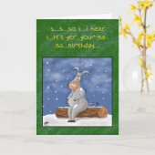 Grappige verjaardagskaarten: dus ik hoor dat het j kaart (Gele Bloem)