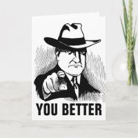 Grappige verjaardagskaarten, GANGSTER MAFFIA GUY