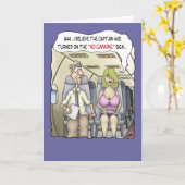 Grappige verjaardagskaarten: geen gawking kaart (Gele Bloem)