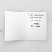 Grappige verjaardagskaarten: geheugen kaart (Binnen)