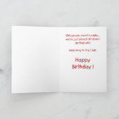 Grappige verjaardagskaarten: het geheim kaart (Binnen)