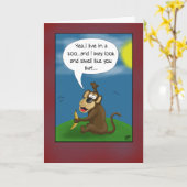 Grappige verjaardagskaarten: het perspectief van d kaart (Gele Bloem)