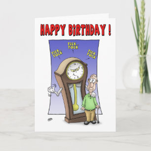 Grappige verjaardagskaarten: Tick Tock Kaart