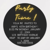 Grappige verjaardagslabels labels (Design 2)