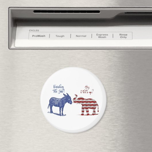 Grappige verkiezingen thema pro democraten Biden 2 Magneet (Insitu (Vaatwasser))