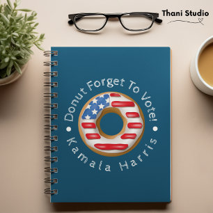 Grappige verkiezingen Vergeet niet om donker te st Notitieboek