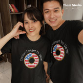 Grappige verkiezingen Vergeet niet om donker te st T-shirt