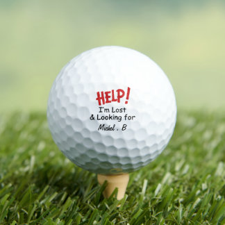 Grappige Verloren Bal Custom Naam Golfbal